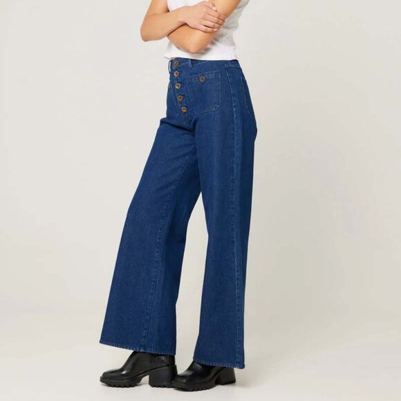 Rollas Studio Lou Flare Jeans SZ 28 NWT - Picture 3 of 13